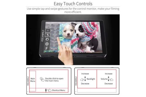 Feelworld F7PRO - 7" HDMI 4K érintőképernyős kameramonitor