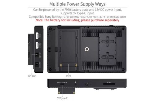 Feelworld F7PRO - 7" HDMI 4K érintőképernyős kameramonitor