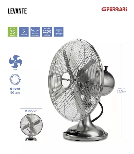 G3Ferrari G50014 Levante króm ventilator 