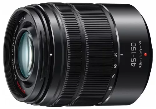 Panasonic Lumix G Vario 45-150mm f/4-5.6 Asph Mega O.I.S. (fekete) (H-FS45150EKA) 