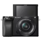 Sony Alpha 6100Y kit (16-50mm f/3.5-5.6 + 55-210mm f/4.5-6.3) (fekete)
