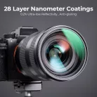 K&F Concept NANO-X series, B270, HD, MCUV szűrő, vízlepergető, karcálló (82mm)