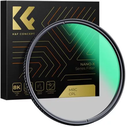 K&F Concept NANO-X series, B270, HD, CPL szűrő, vízlepergető, karcálló (67mm)