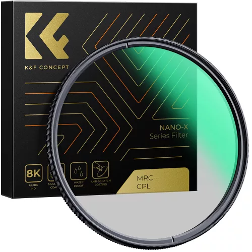 K&F Concept NANO-X series, B270, HD, CPL szűrő, vízlepergető, karcálló (37mm)