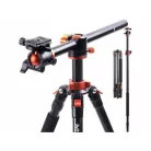 K&F Concept T254A4+BH-28L állvány + monopod, elforgatható középoszloppal (fekete-narancssárga)