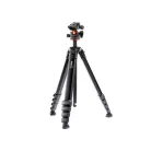 K&F Concept Traveller M1 kompakt utazó fényképező állvány, tripod gömbfejjel V1