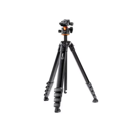 K&F Concept Traveller M1 kompakt utazó fényképező állvány, tripod gömbfejjel V1