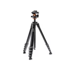 K&F Concept Traveller M1 kompakt utazó fényképező állvány, tripod gömbfejjel V1