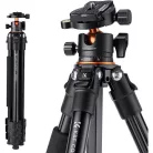 K&F Concept Traveller M1 kompakt utazó fényképező állvány, tripod gömbfejjel V1
