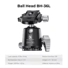 K&F Concept X284C4+BH-36 karbon állvány + monopod (172cm magasság, 16kg teherbírás)