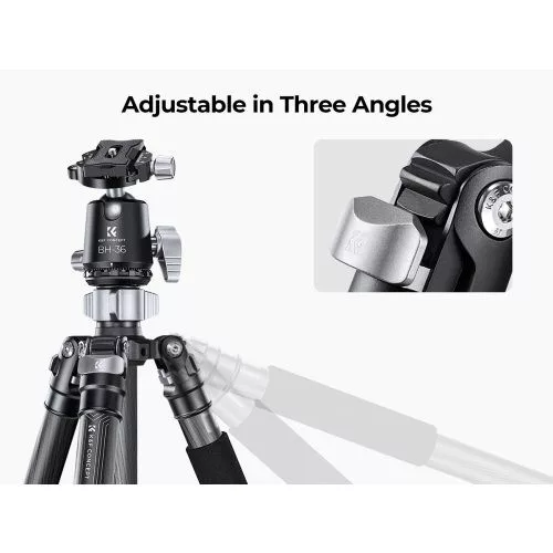 K&F Concept X284C4+BH-36 karbon állvány + monopod (172cm magasság, 16kg teherbírás)