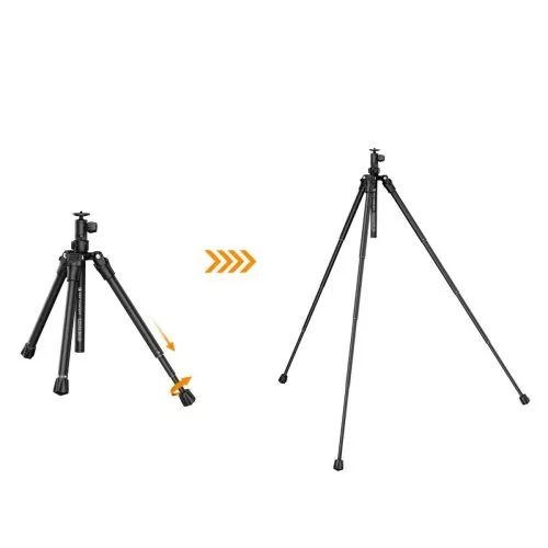 K&F Concept E224A3+BH-18 állvány, 170cm magasság, 4kg teherbírás, selfi bot, bluetooth kioldó