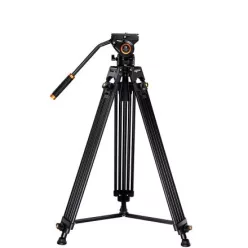   K&F Concept VA18 videóállvány, VH081 video-fluid Fej, 184cm magasság, 8kg teherbírás