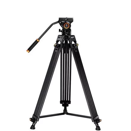K&F Concept VA18 videóállvány, VH081 video-fluid Fej, 184cm magasság, 8kg teherbírás