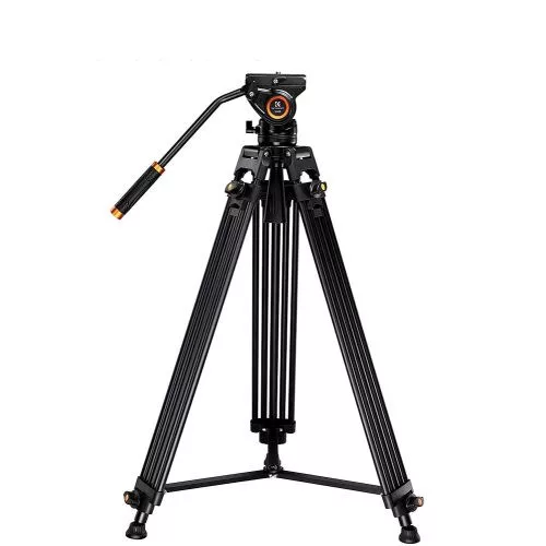 K&F Concept VA18 videóállvány, VH081 video-fluid Fej, 184cm magasság, 8kg teherbírás