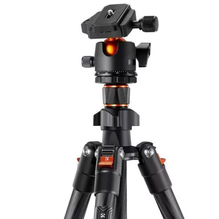 K&F Concept K254C2 karbon állvány, BH-36L gömbfej, 162cm magasság, 8kg teherbírás