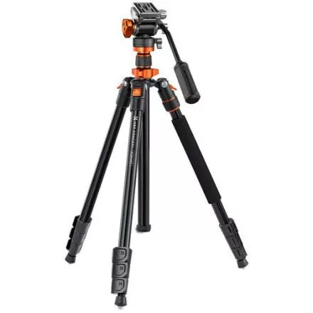 K&F Concept K234A7 állvány + FH-03 fluid videó állvány fej