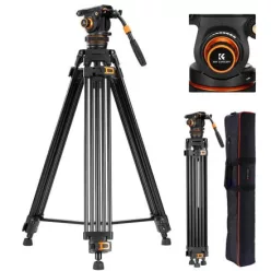 K&F Concept VA3 videóállvány BV20 fluid videófejjel
