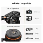 K&F Concept VA3 videóállvány BV20 fluid videófejjel