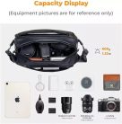 K&F Concept Alpha Sling 10L, fotós oldaltáska (fekete)