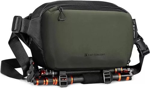 K&F Concept Alpha Sling 10L, fotós oldaltáska (sötétzöld)