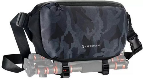 K&F Concept Alpha Sling 10L, fotós oldaltáska, terepminta, camuflage
