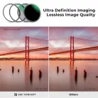 K&F Concept mágneses adapter + MCUV + CPL + ND1000 szűrő, vízlepergető, karcálló, + tok (58mm)