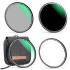 K&F Concept mágneses adapter + MCUV + CPL + ND1000 szűrő, vízlepergető, karcálló, + tok (67mm)