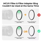 K&F Concept mágneses adapter + MCUV + CPL + ND1000 szűrő, vízlepergető, karcálló, + tok (67mm)