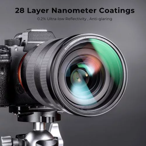 K&F Concept mágneses adapter + MCUV + CPL + ND1000 szűrő, vízlepergető, karcálló, + tok (67mm)