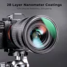 K&F Concept mágneses adapter + MCUV + CPL + ND1000 szűrő, vízlepergető, karcálló, + tok (82mm)