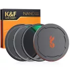 K&F Concept NANO-X series, MCUV + CPL szűrő, vízlepergető, karcálló, fém objektívsapka + tok (49mm)