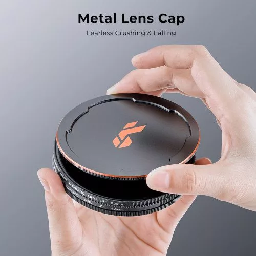 K&F Concept NANO-X series, MCUV + CPL szűrő, vízlepergető, karcálló, fém objektívsapka + tok (55mm)