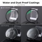 K&F Concept NANO-X series, MCUV + CPL szűrő, vízlepergető, karcálló, fém objektívsapka + tok (58mm)