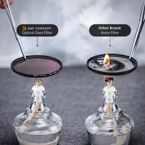 K&F Concept Professzionális szűrő szett + szűrőtartó tok (UV+CPL+ND4) (62mm)