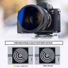 K&F Concept Professzionális szűrő szett + szűrőtartó tok (UV+CPL+ND4) (77mm)