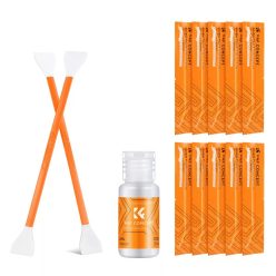  K&F Concept dupla fejes 16 mm-es tisztítópálca készlet, APS-C, 10 db + 20 ml tisztító folyadék