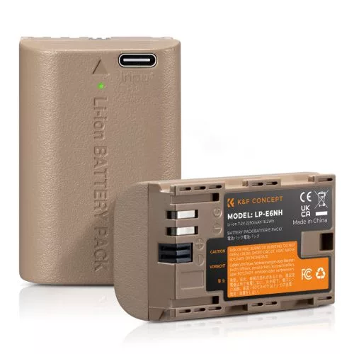 K&F Concept LP-E6NH USB-C akkumulátor