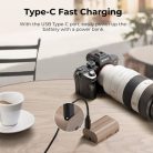 K&F Concept LP-E6NH USB-C akkumulátor