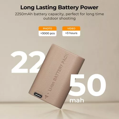 K&F Concept LP-E6NH USB-C akkumulátor