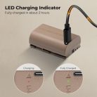 K&F Concept LP-E6NH USB-C akkumulátor