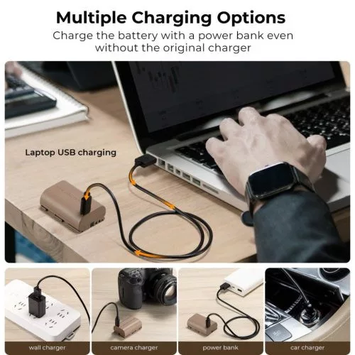 K&F Concept LP-E6NH USB-C akkumulátor