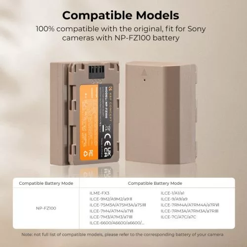 K&F Concept NP-FZ100 USB-C akkumulátor