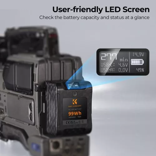 K&F Concept V-Mount akkumulátor (6700mAh)