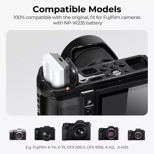 K&F Concept NP-W235 akkumulátor USB-C csatlakozóval