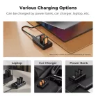 K&F Concept hordozható dupla USB-C akkumulátor NP-BX1 töltő, LCD + 2db NP-BX1 akkumulátor 1240mAh