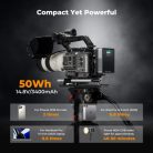 K&F Concept V-Mount Mini Pro akkumulátor (3400mAh)