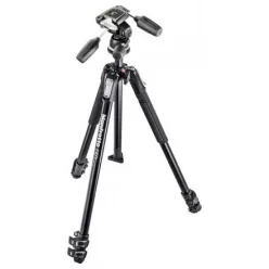 Manfrotto MK190X3-3W1 190X alu Tripod 804 MK II fejjel