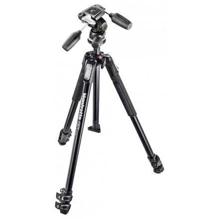 Manfrotto MK190X3-3W1 190X alu Tripod 804 MK II fejjel