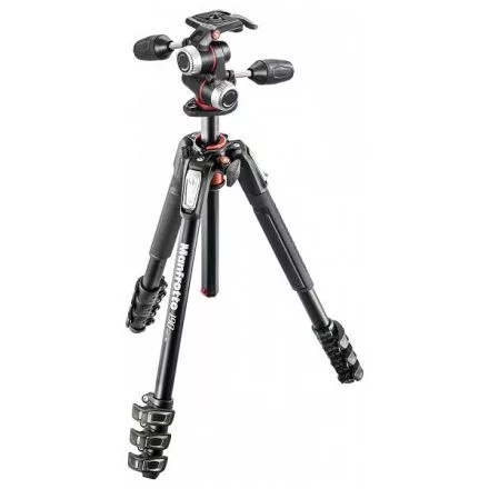Manfrotto MK190XPRO4-3W 4 szekciós állvány 3-utas fejjel